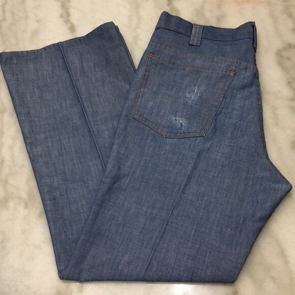 Vintage Levi’s 546 Orange Tab 32x29 “Jeans For Gentlemen” Flares Made In USA - Picture 3 of 13